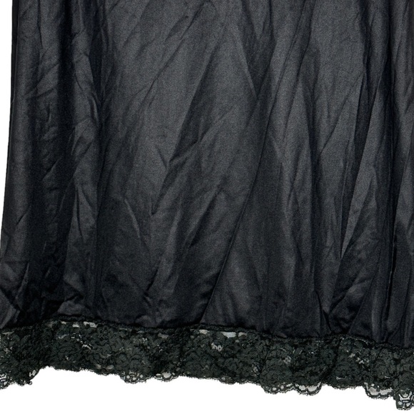 Vintage Vassarette‎ Black Nylon Slip - Picture 2 of 6